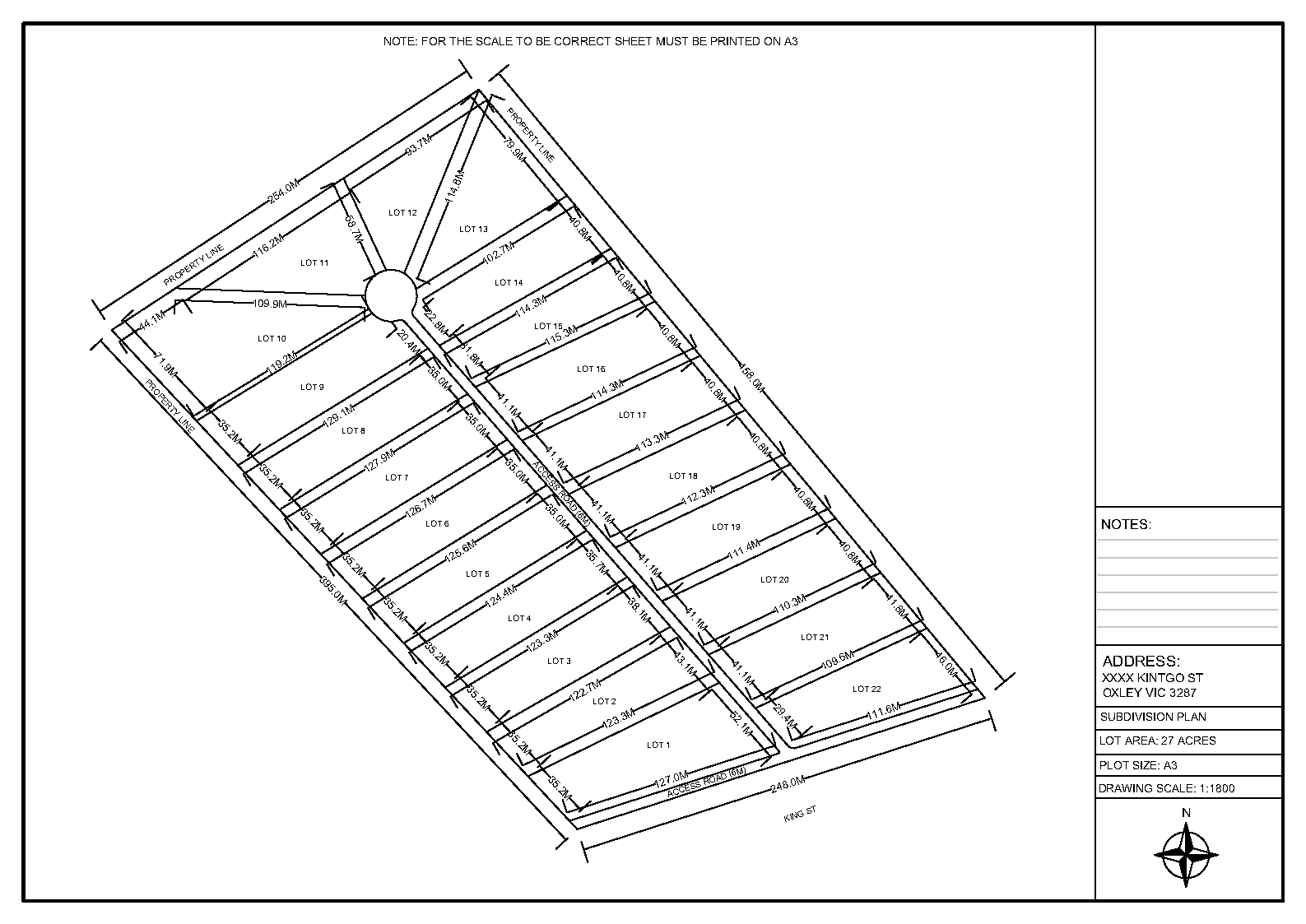 Professional Subdivision Plans for Property Development