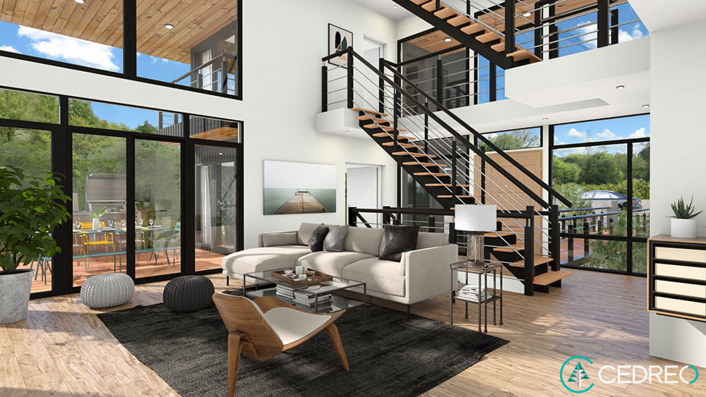 Detailed 3D Interior Rendering